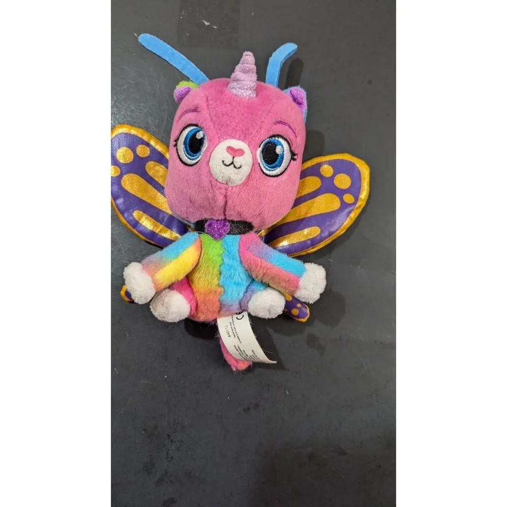 Rainbow Butterfly Unicorn Kitty Plush - 6” Funrise Inc. Colorful  stuffed animal